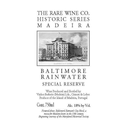 NV The Rare Wine Co. Historic Series Baltimore Rainwater Special Reserve, Madeira, Portugal Online Hot Sale