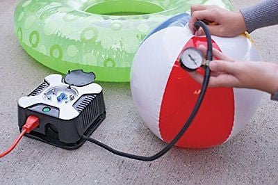 120-Volt Inflator, Portable Air Pressure Pump For Bike, Bicycle, Car Tire, Balls Supply