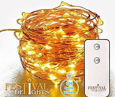 Fairy Lights- LED string lights with remote and timer (60 LEDs) Online Sale