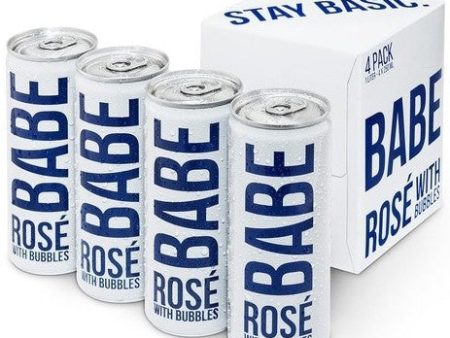 NV White Girl Babe Rose with Bubbles, California, USA  (6 x 4pk case, 250ml) Discount