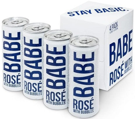 NV White Girl Babe Rose with Bubbles, California, USA  (6 x 4pk case, 250ml) Discount