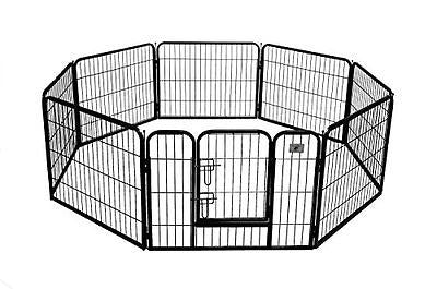 Pet Playpen Dog Cat Fence Exercise Pen Play Yard Heavy Duty Panel Puppy Kennel For Discount