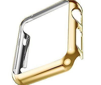 Apple Watch PC Plated Cover Case Slim Premium Super   Exact Fit   (Gold 42mm) For Sale