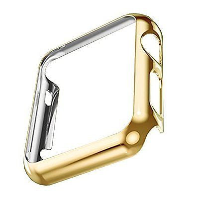 Apple Watch PC Plated Cover Case Slim Premium Super   Exact Fit   (Gold 42mm) For Sale