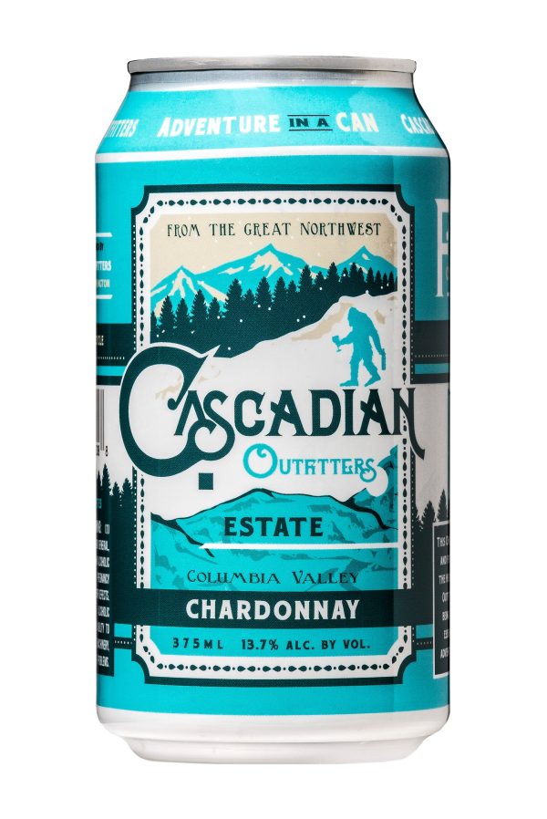 NV Cascadian Chardonnay, Columbia Valley, USA (24 pk cans, 375ml) Cheap