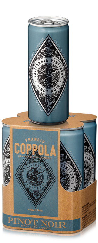 Francis Ford Coppola Diamond Collection Pinot Noir Cans (case, 6 x 4pk 250ml cans) For Cheap