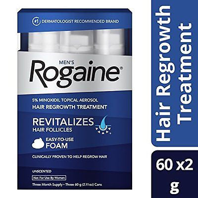 Men s Rogaine Hair Loss & Hair Thinning Treatment Minoxidil Foam, 3 Month Supply Online Sale