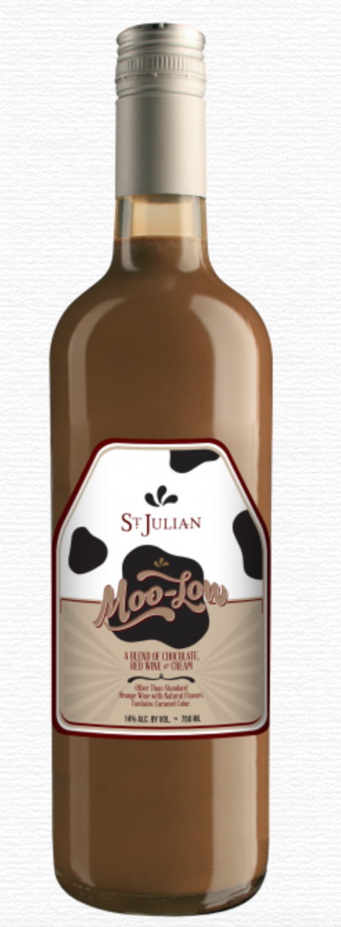 St. Julian Winery  Moo-Low  Chocolate Wine, Michigan, USA (750ml) For Sale