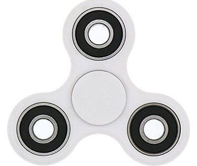 Omega Tri-Spinner Fidget Toy With Premium Hybrid Ceramic Bearing, White Discount