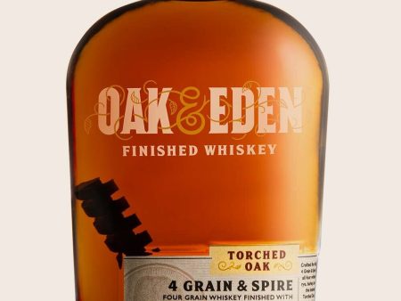 Oak & Eden  4 Grain & Spire  Torched Oak Whiskey, Texas, USA (750ml) Online