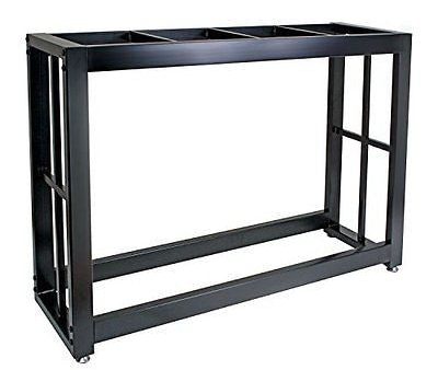 Aquarium Fish Tank Stand 55 Gallon Black Solid Steel Welded Easy to Assemble New For Discount