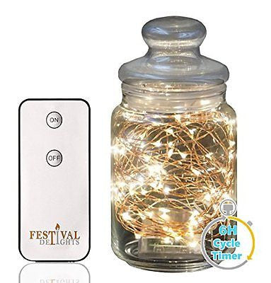 Fairy Lights, LED string lights with Remote and Timer (100 LED) 33ft For Discount