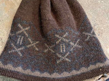 Brown Argyle Beanie Discount