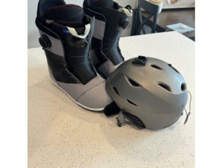 Burton Ion Snowboard Boots and Giro Helmet Men s 13 Supply