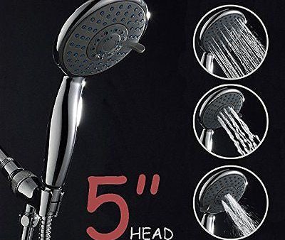 5  Multi Functions Lavatory Bathroom Handheld Shower Head 4 Setting Chrome w Arm Online Sale