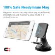 Macally Universal Dashboard   Windshield Magnetic Car Mount Phone Holder for Cell Phones GPS & Mini Tablets | 4 Metal Plates Included Circle Rectangle Heart & Diamond (MGRIPMAG) Dashboard & Windshield Hot on Sale