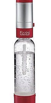 Soda Maker HandHeld Carbonated Home Sodastream Hamilton Beach Fizzini Red-Silver Cheap