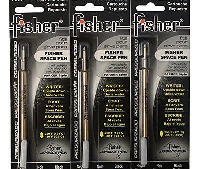 Fisher SPR4 Space Pen Pressurized Ballpoint Ink Refill, Medium Point, Black Ink Fashion