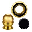 ZFLQ Magnetic Car Mount Universal Magnetic Car Cell Phone Holder for Smartphones and iPhone 7 6s Plus 6 Plus Samsung Galaxy S7 S6 Edge Mini Tablets and GPS Devices (Gold) Gold Fashion