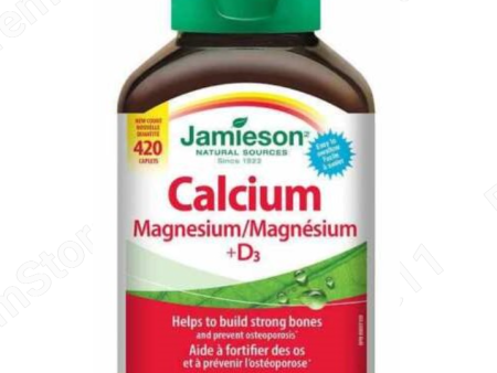 Jamieson Calcium Magnesium with Vitamin D3, 420 Caplets Fashion