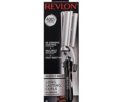 Revlon Curling Iron Hair Care Heat Perfect Triple 3 Barrel Waver Ironer Online now