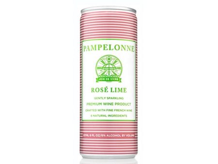 Pampelonne Rose Lime Sparkling, Loire, France (case, 6 x 4pk cans) Hot on Sale