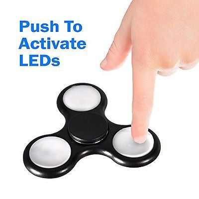 2nd Gen Push Activated 3 Flashing Modes LED Glow Premium Fidget Focus Spinner Sale