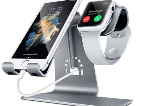 Bestand 2 in 1 Apple iwatch Charging Stand Holder&Phone Desktop Tablet Dock for Apple Watch  iPhone 7 Plus  iPad (Space Grey) Space Grey Fashion