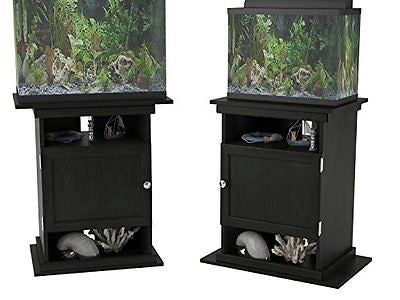 Altra Furniture Altra Flipper 10 20 gallon Aquarium Stand, Midnight Onyx For Sale