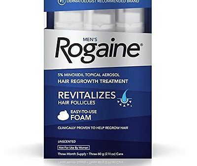 Men s Rogaine Hair Loss & Hair Thinning Treatment Minoxidil Foam, 3 Month Supply Online Sale