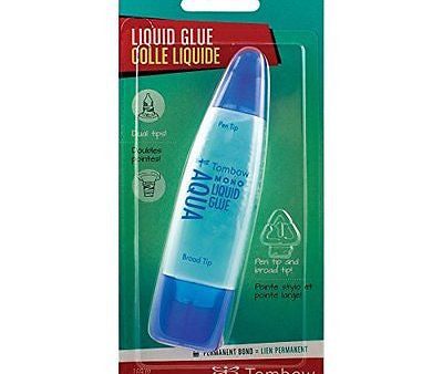 Tombow Mono Aqua 2-Tip Liquid Glue Adhesive For Paper Craft Scrapbooking Clear Cheap