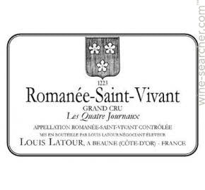 1971 Louis Latour Romanee-Saint-Vivant Grand Cru Les Quatre Journaux, Cote de Nuits, France (750ML) on Sale