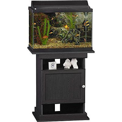 Altra Furniture Altra Flipper 10 20 gallon Aquarium Stand, Midnight Onyx For Sale