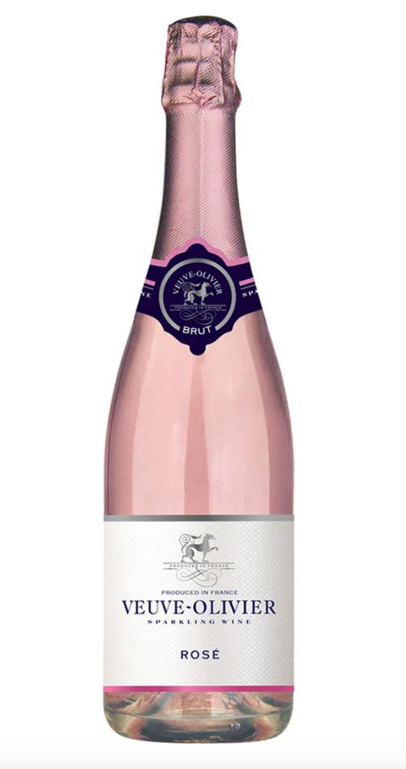 NV Veuve Olivier Brut Rose, France (750ml) on Sale