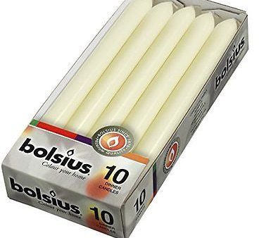 Bolsius Pack of 10 Dinner Table Candles 10 Inch Fashion