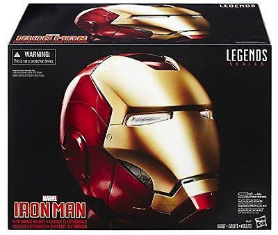 Marvel Legends Authentic Iron Man Costume Cosplay Helmet Replica LED Light Up Ey Hot on Sale