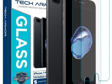 Tech Armor Privacy Ballistic Glass Screen Protector for Apple iPhone 7 Plus Hot on Sale