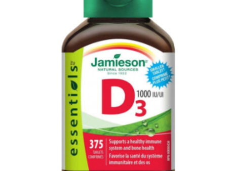 Jamieson Vitamin D3 1000IU Tablets, 375 Tablets Fashion