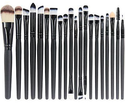 EmaxDesign 20 Pieces Makeup Brush Set Professional Face Eye Shadow Eyeliner Hot on Sale