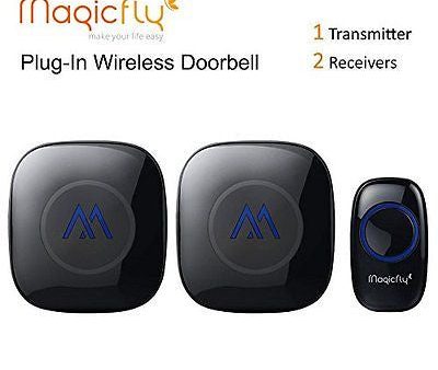 Portable Wireless Doorbell Chime Kit 1000-feet Range 52 Melodies, No Batteries Online Hot Sale