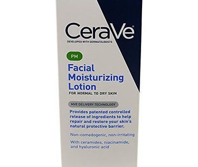 CeraVe Moisturizing Facial Lotion PM, 3 Ounce Free Fast Shipping Cheap