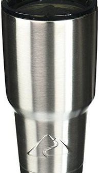 30-Ounce High-Grade Stainless Steel, Double-Wall, Vacuum-Sealed Tumbler, Silver Online Hot Sale